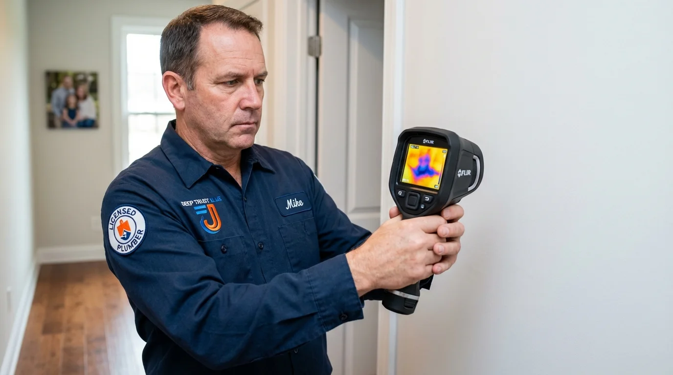 Thermal imaging leak detection by Johns Plumbing LLC in Volcano